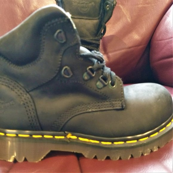 DR Martens NWT boots AIR Wair steel toes Women USA 5, 7705 MADE IN ENGLAND Black - Picture 2 of 6